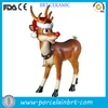 Resin promotional giftware Santa's Christmas reindeer statue