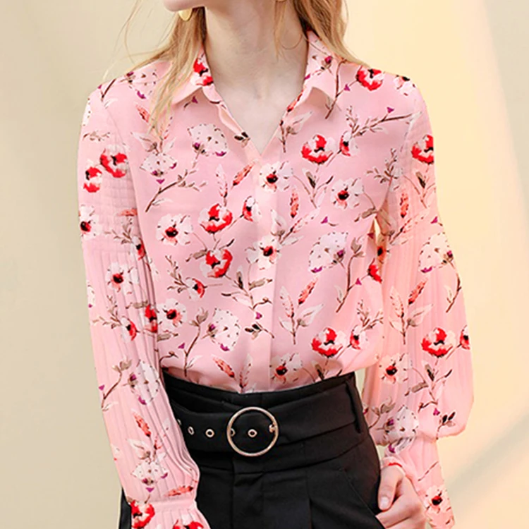 
Design Soft Viscose Floral Print Pink Dress Craft Viscose Fabric 