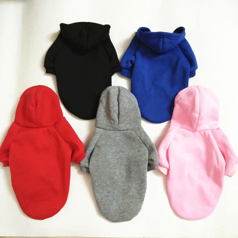

Best price polyester pet blank dog hoodies 5 sizes plain pet clothes import dog clothes china, Red,pink,gray,blue,black