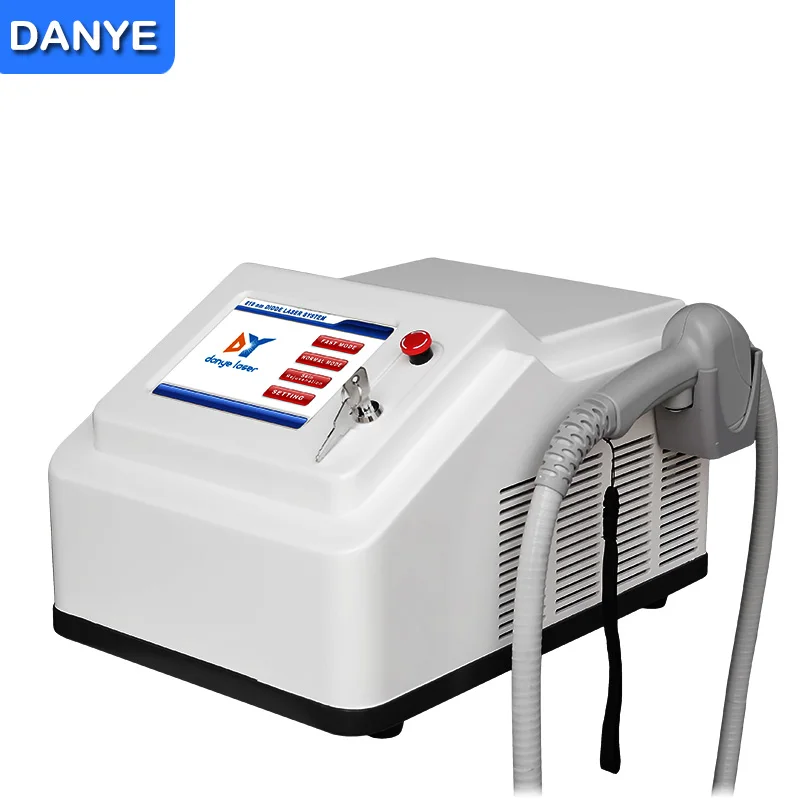 

Guangzhou danye factory competitive mini portable shr 808nm diode laser hair removal machine, White+black