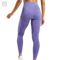 

Purple Custom Nylon Lady Compression Tights Fitted Sport Fitness Workout Gym Wear Vital Seamless Yoga Leggings Pants For Women
