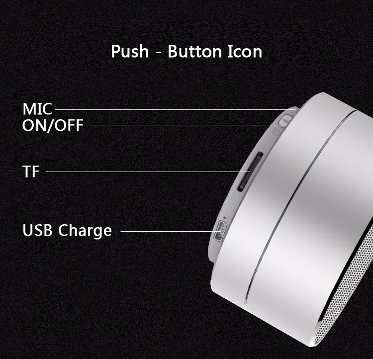 Mini Wireless Portable Subwoof Handsfree Music Audio TF USB FM Speaker Bluetooth - ANKUX.COM