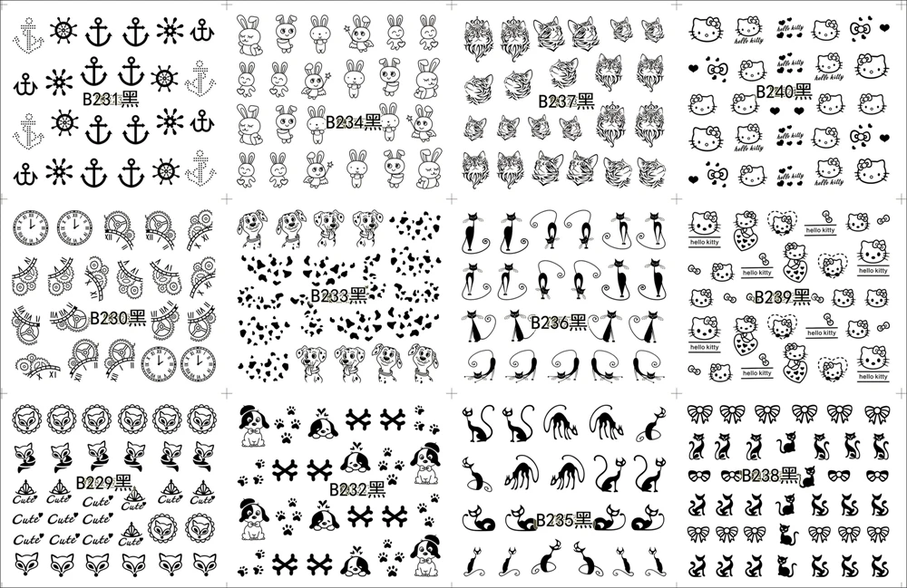 Acrylic Nail Template