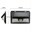 34 leds Outdoor Solar Garden Home Wall Light for Landscape Pillar Yard Lighting