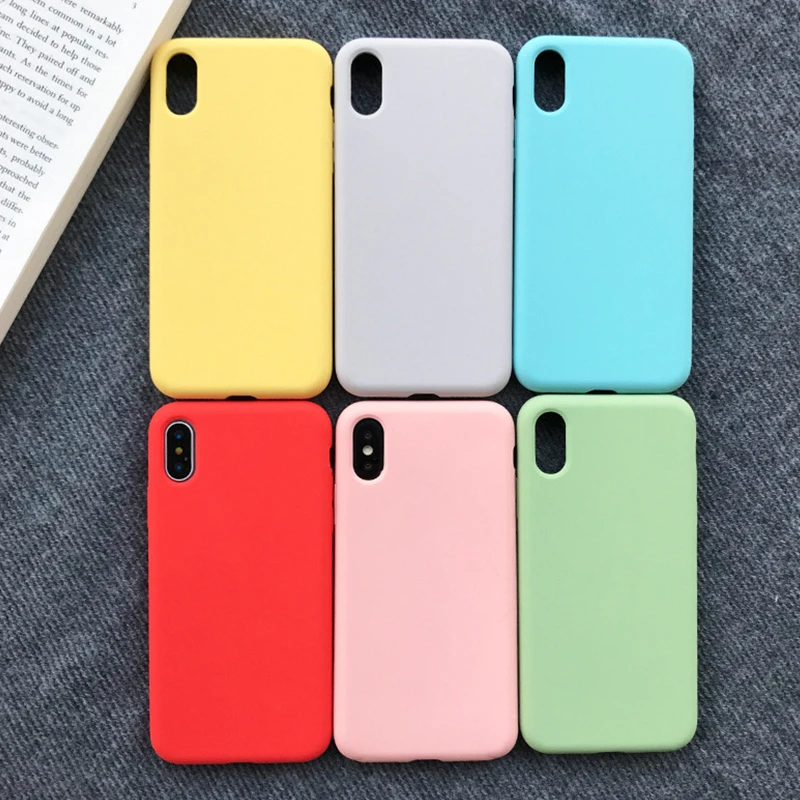 

Custom colorful solid soft rubber liquid silicone phone case shockproof waterproof full cover for iPhone X/XS/XR/XS MAX, Black;blue;red;pink;orange;green;etc.