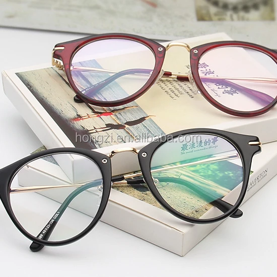 

2021 transparent glasses Women Eyeglasses round Optical Glasses Frame Brand Design Plain Eye glasses oculos de grau femininos