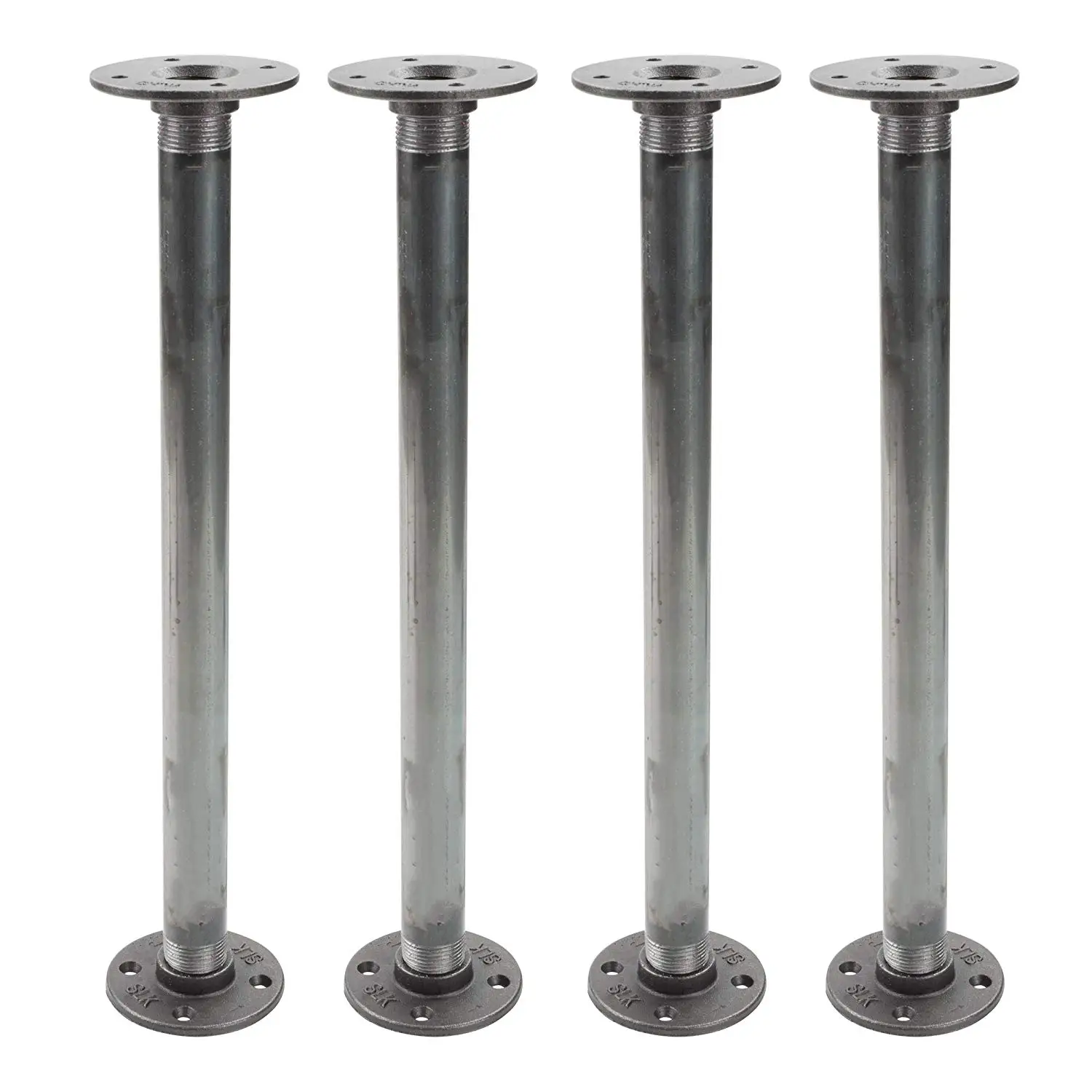 Buy Rustic 17 inch Industrial Pipe Decor Table Legs Set