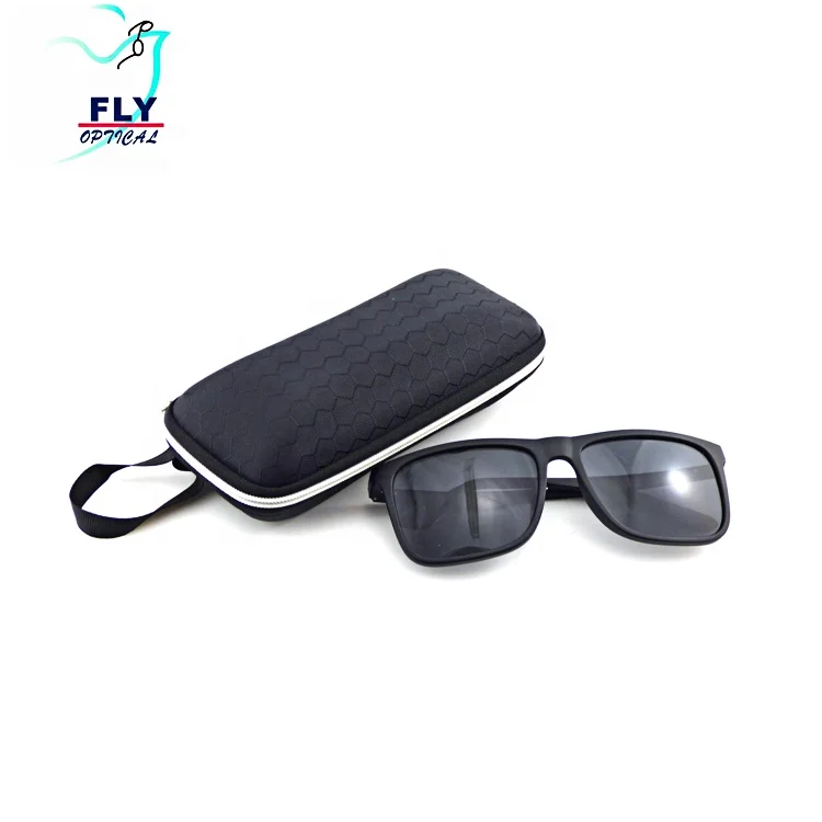 

Custom made branded glasses black mens TR sunglasses polarized 2019
