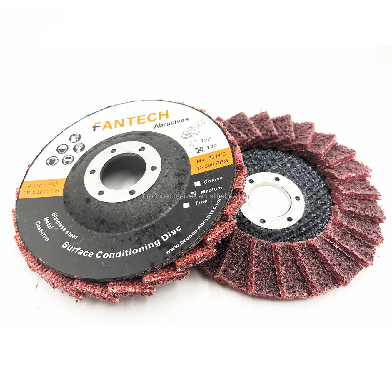 150mm 6 Inch Blue Quality Abrasive Strip Paint Grinding Disc With