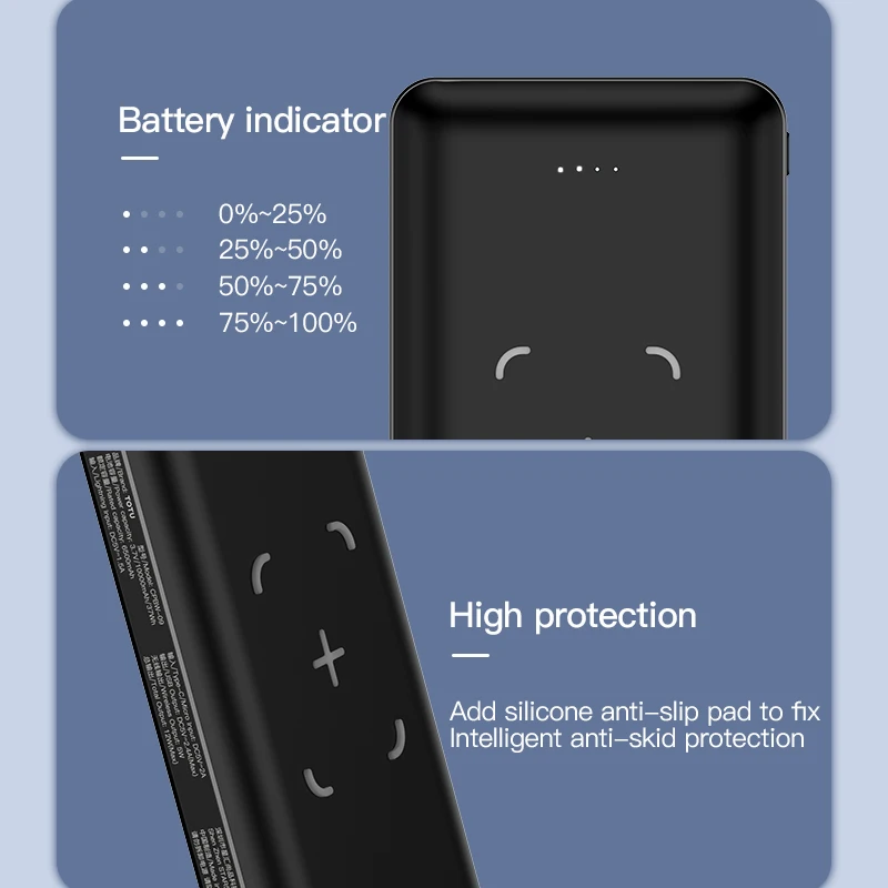 TOTU Power Bank with Wireless Charging New Arrivals 2019