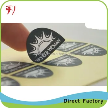 Aluminium Metallic Foil Logo Printed Adhesive Sticker,Custom Waterproof Adhesive Vinyl Labels ...