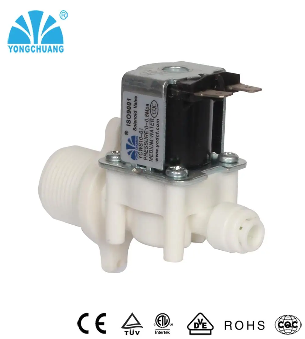 DC 24V PT 1//4 Threaded Electric Solenoid Valve 2 Position 2 Way Plastic Electric Solenoid Valve 2P025-08 for Water//Air//Oil Good Seal Large Ventilation