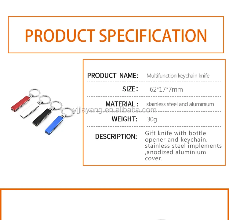 multifunction keychain knife