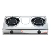 stainless steel surface 2 burners infrared gas stove
