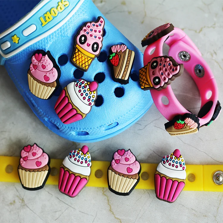 

Promotional watermelon shaped soft pvc shoe charms for bracelet & croc shoe, Customized