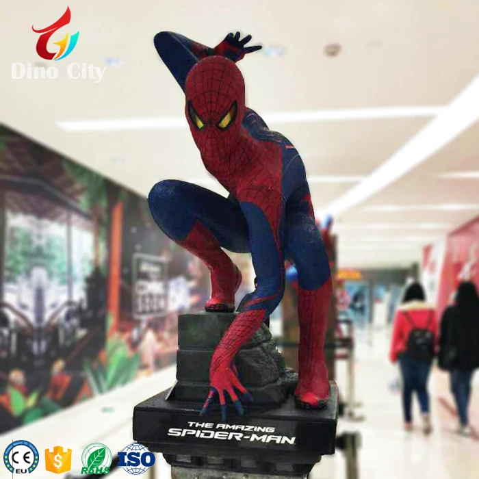 Hot Life Size Fiberglass Spiderman Sculpture For Theme Park - Buy Fiberglass Spiderman,Fiberglass Spiderman,Fiberglass on