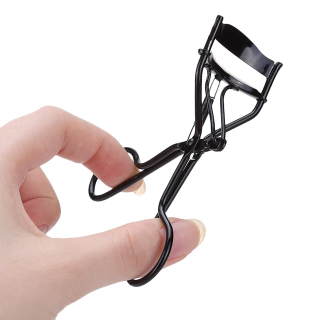 

High quality makeup eye lash curlers black steel cosmetic eyelash curler 549, Black, silver