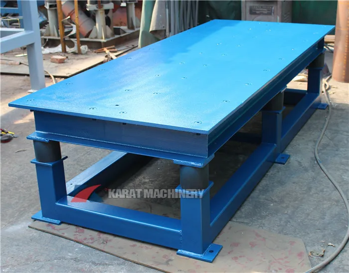 Cement Interlocking Tile Making Vibrator Table Vibration Shaker Table