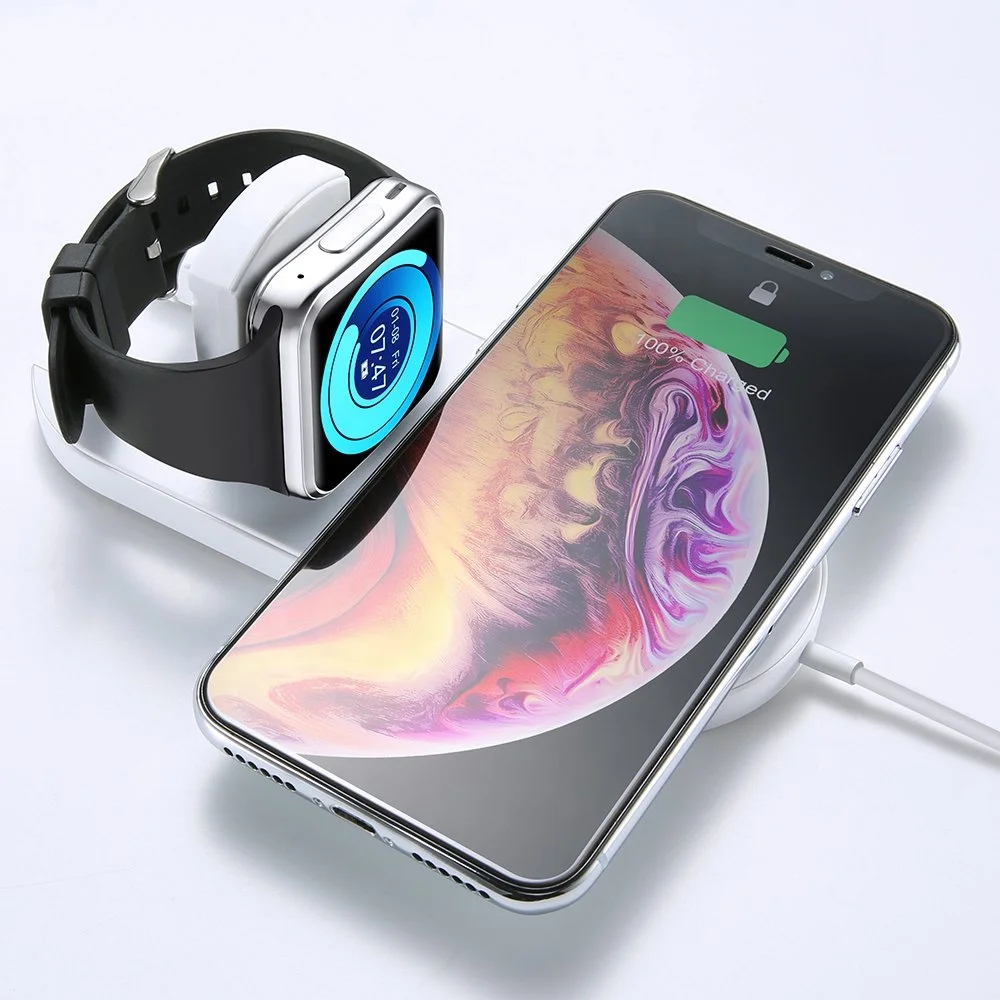 Wireless Charger For iPhone X 8 XR XS Max For Apple i Watch 2 3 10W Qi Wireless Charge For Samsung S7 S8 S9 Plus Note 8 9