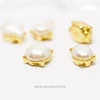 Made in Taiwan Hair Accessoires Round Pearl Gold Beads