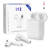 

Latest new hot selling high quality wireless 5.0 TWS i12 earbuds