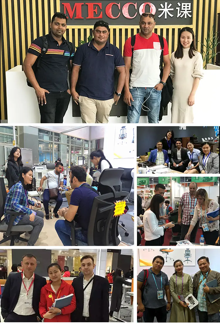 high back swivel pu leather office chair castor mould chair