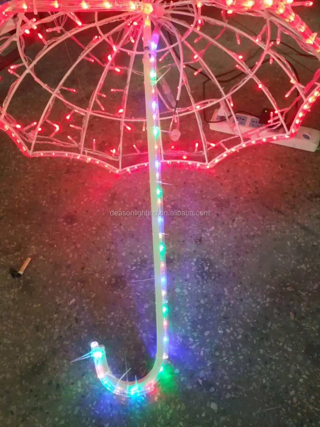 Hanging Christmas Decorations Light Street Motif Led Umbrella Buy Led