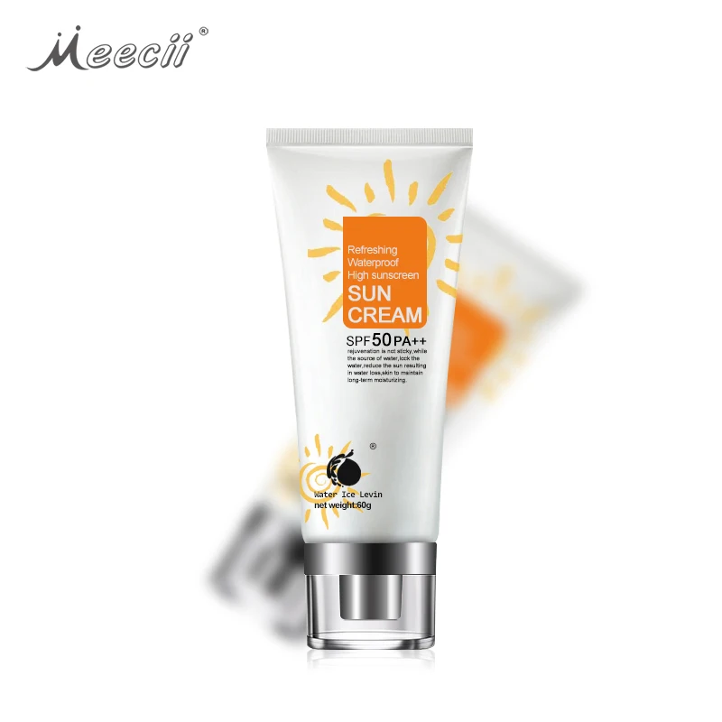 

Wholesale Natural Prevent Sunburn Oil Free SPF 50 Whitening Sun Block Cream Sunscreen, White