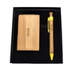 Gifts corporate wood pen with card holder thank client for gift