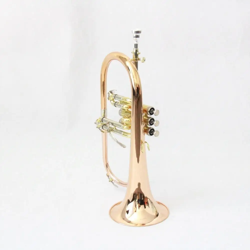 
Good Quality Gold Lacquered cheap Flugelhorn cheap beginner flugelhorn for Sale 