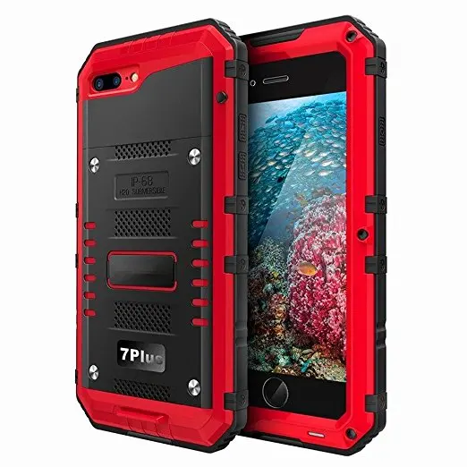 

Hot Sell Water Dirt Shock Proof Aluminum Waterproof Swimming Dive Case IP68 Mobile Phone Accessories for iPhone 6sPlus case, Black;blue;brown;green;pink;red;white