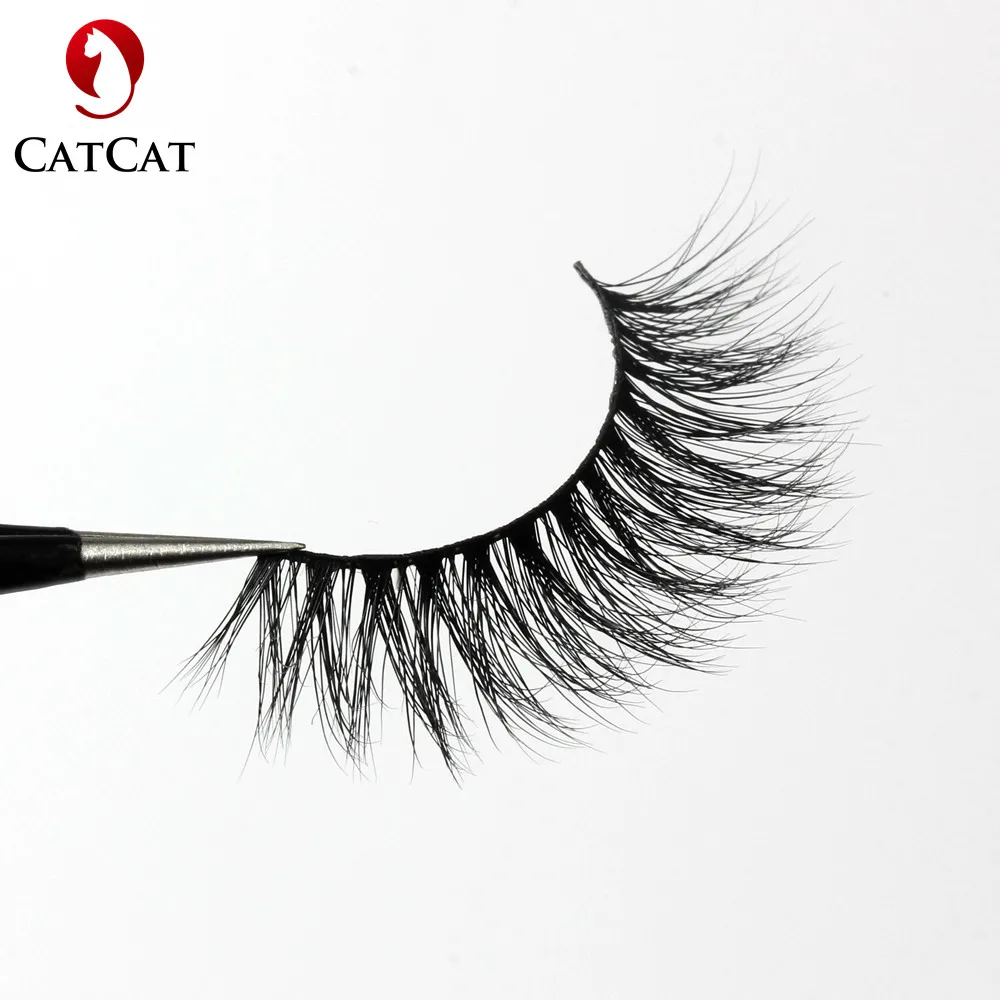 

CATCAT Lash Mink Eyelashes Vendor 3D Mink False Lashes From China, Natural black