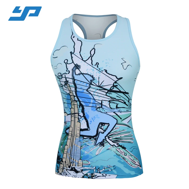 

Sublimation breathable private label design your own running tank top for women, Customized color