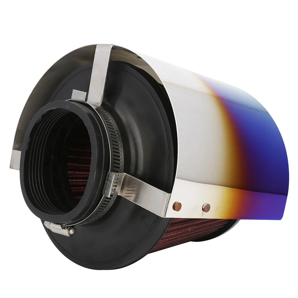 2.5''5'' Universal Cone Stainless Steel Neo Chrome Car Air Intake