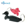 Promotional aluminium custom keychain bottle opener with duck shape