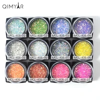 

2019 wholesale Nail Mermaid Glitter Flakes Sparkly 3D Hexagon Colorful Sequins For nail