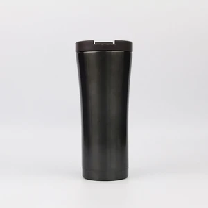 Image of Custom logo Promotional 450ml stainless steel double wall coffee thermos travel thermo cup thermal mug with flip lid