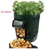 Potato Grow Bags 10 Gallon Garden Vegetables Planter Bags with Handles and Access Flap for Planting Potato Carrot Onion