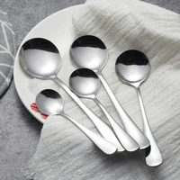 

Recyclable stainless steel dinner spoon. High quality spoon set