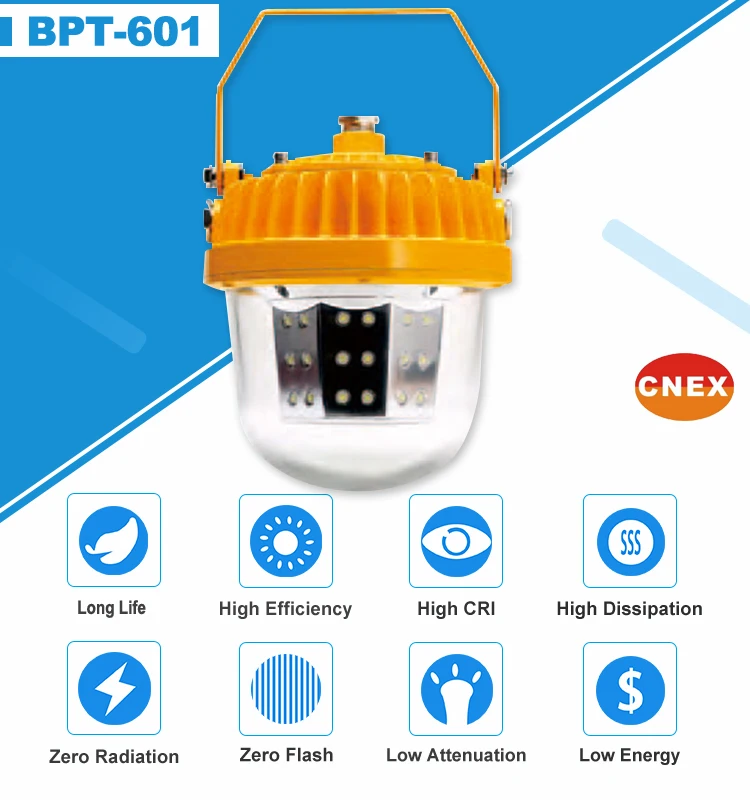 20/30/40/50W IP65 100lm/w Led Explosion-proof Light