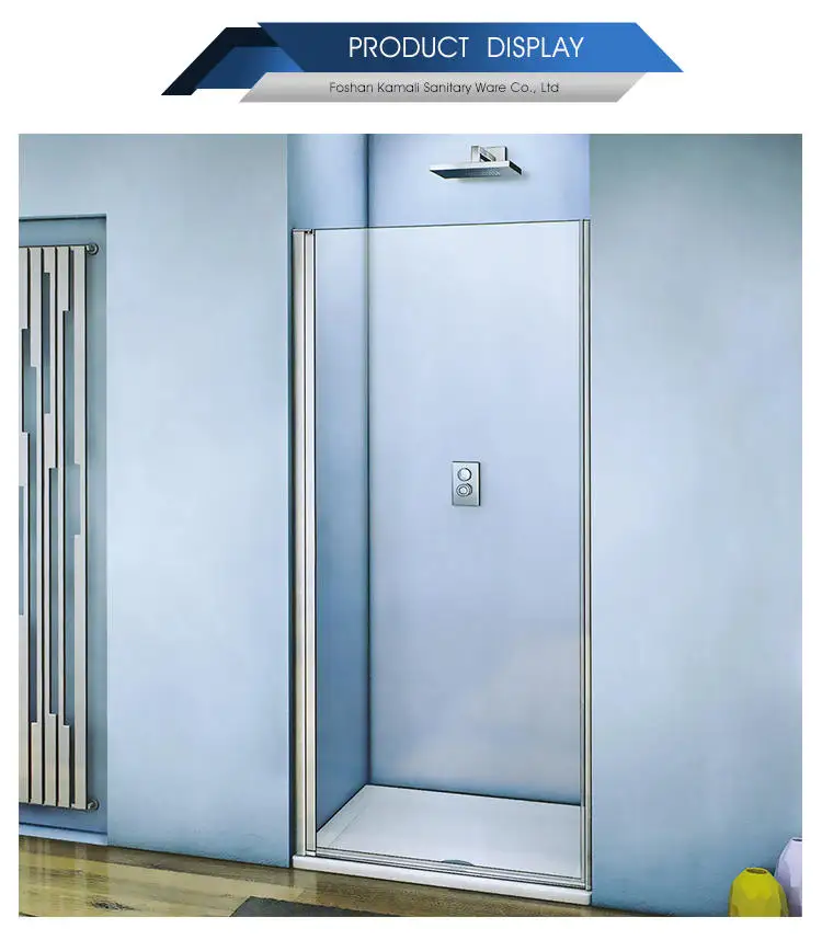 2019 Normal Design Factory Price Customized Wholesale Frameless Tempered Glass Pivot Shower Door, High Quality Shower Room Door