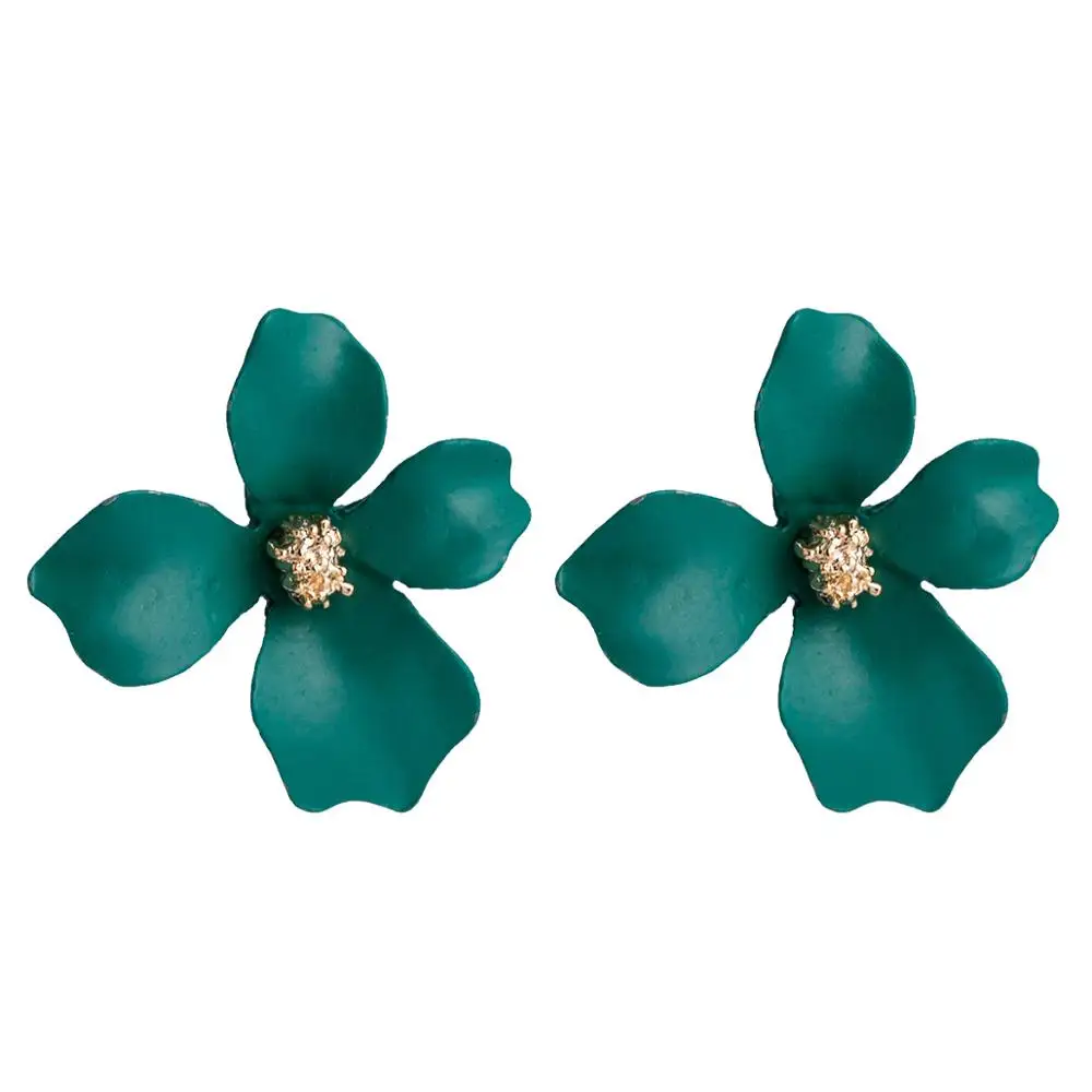 

Korean Style Cute Flower Stud Earrings For Women 2019 New Fashion Sweet Earrings Femme Brinco Wholesale Jewelry