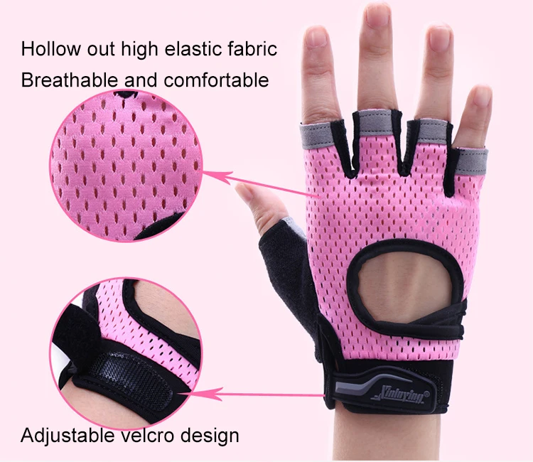 China Supplier Half Finger Cycling Gloves Gym Weight Lifting Gloves