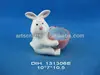 Easter bunny and ceramic egg holder