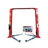 Symmetric and asymmetric installation types are optional Launch TLT250AT 5000kg 2 post flat jack car lift