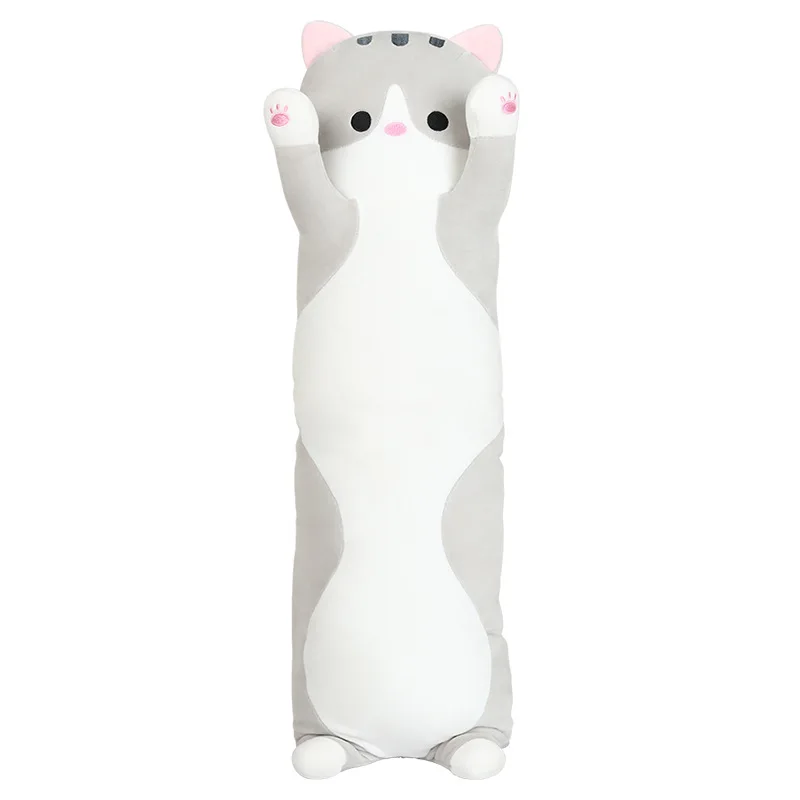 

Cute plush special material animal toysstuffed dolls cat bolster pillow