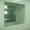 Hospital flush plastic steel window modern design double glazed window