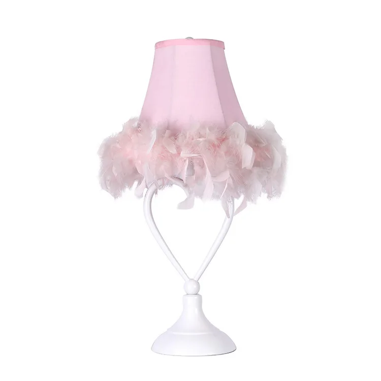 New product wedding table lamp centerpieces/silk lamp shades for table lamps/feather lamp