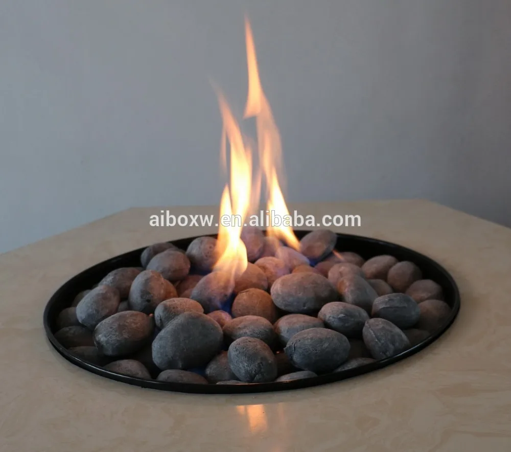 30 Replacement Beige Large Pebble cast coals for gas fires 