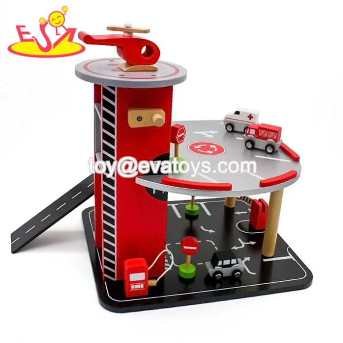 2018 New Educational Kids Wooden Toy Car Garage With Elevator W04b057